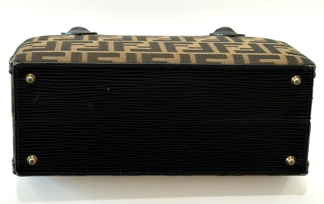 FENDI ZUCCA CANVAS HANDBAG