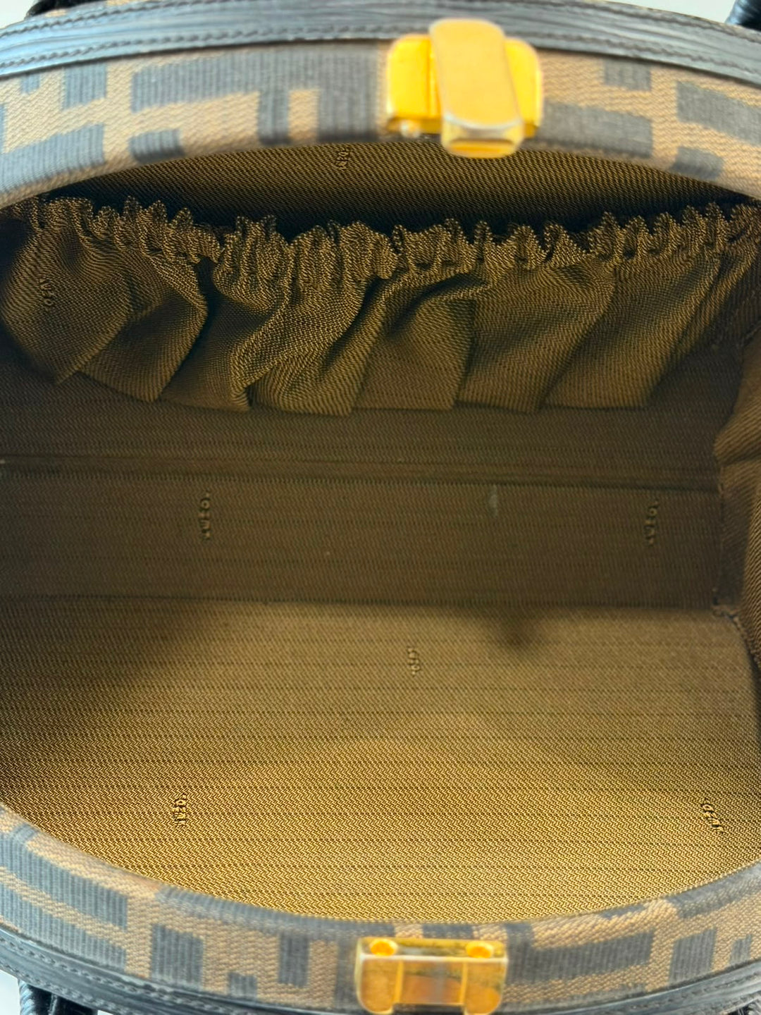 FENDI ZUCCA CANVAS HANDBAG