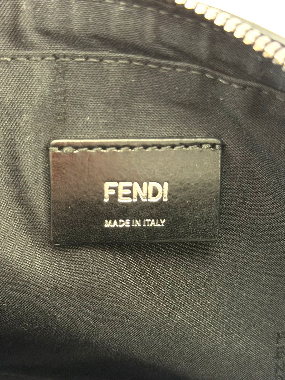 FENDI ZUCCA COATED CANVAS &amp; LEATHER CAMERA BAG