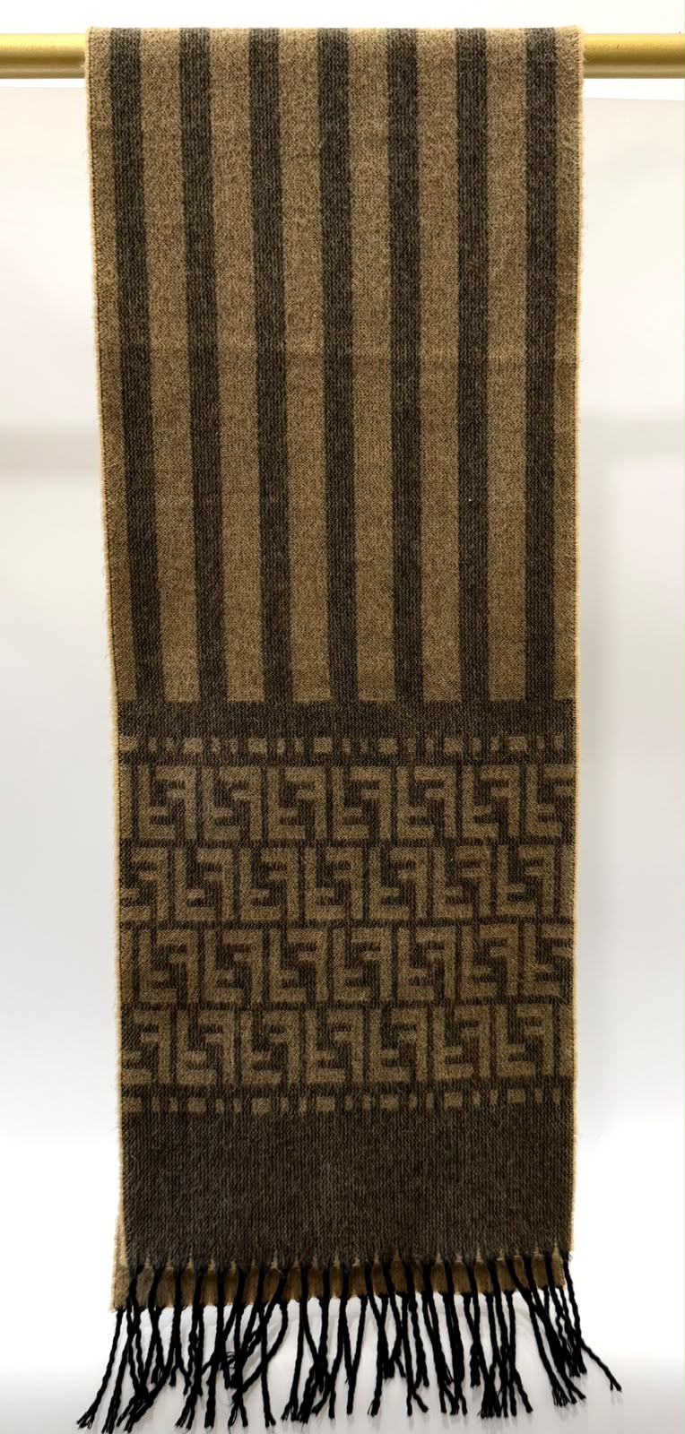 FENDI ZUCCA WOOL SCARF