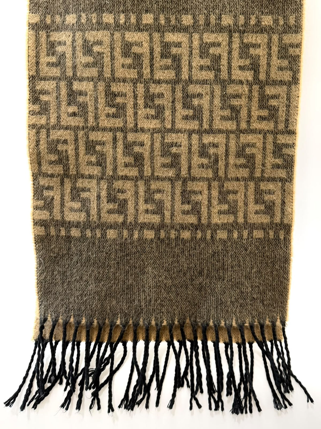 FENDI ZUCCA WOOL SCARF