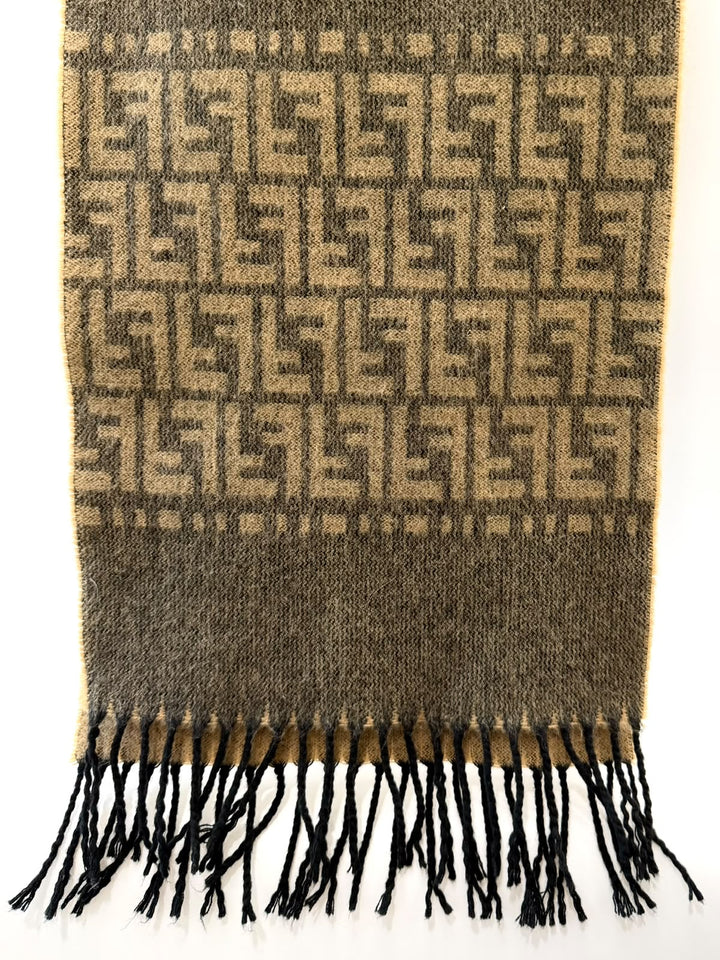 FENDI ZUCCA WOOL SCARF
