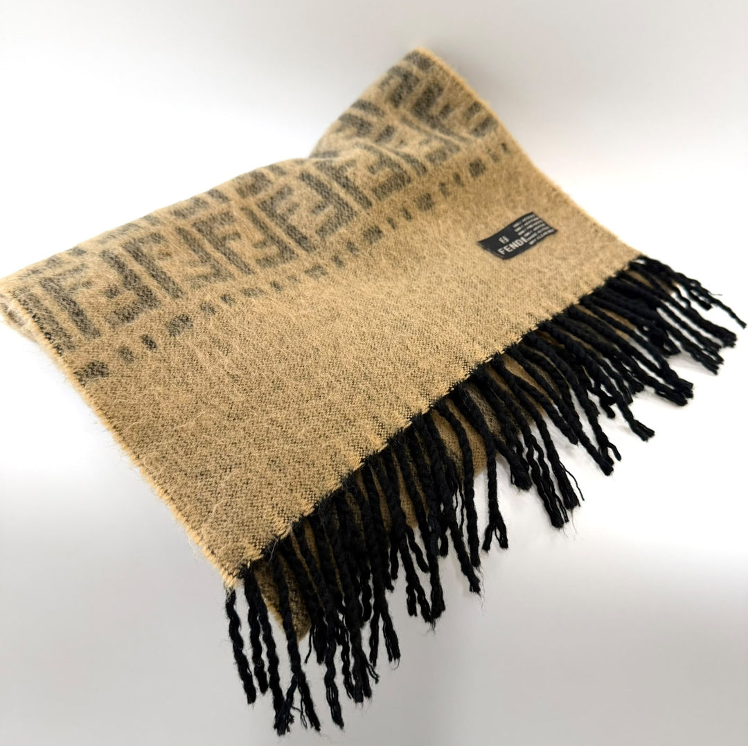 FENDI ZUCCA WOOL SCARF