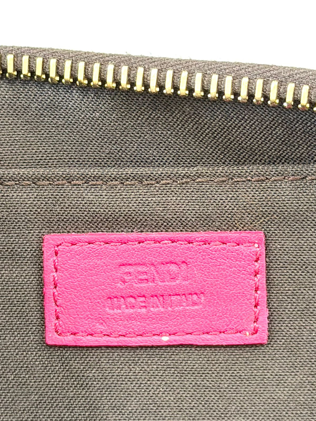 FENDI ZUCCHINO SPALMATI FF MULTICOLOR CHAIN POCHETTE BAG