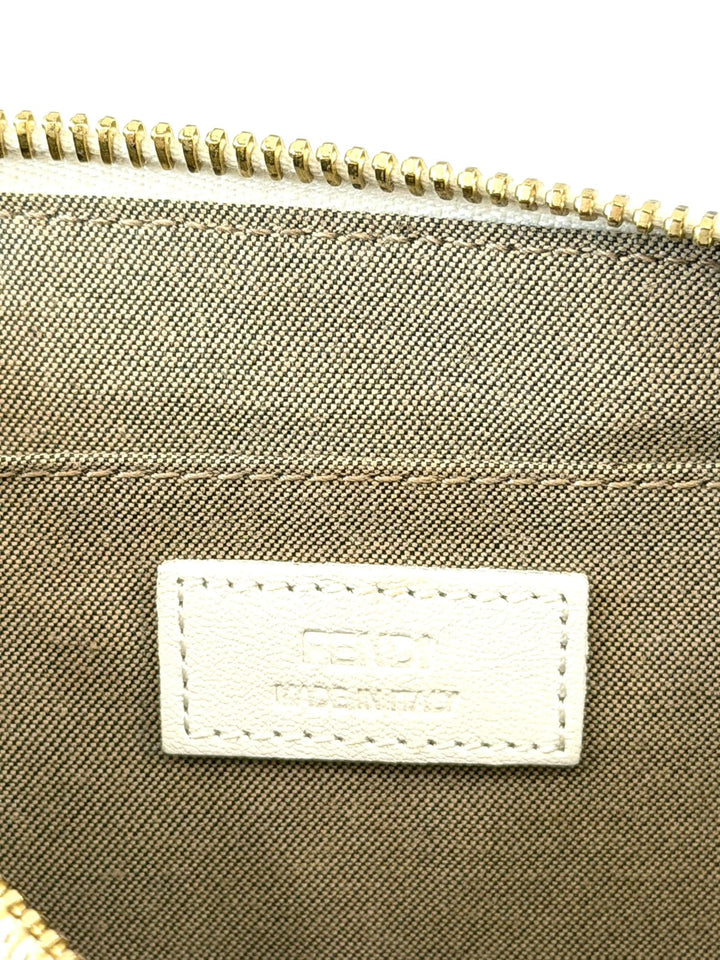 FENDI ZUCCHINO SPALMATI FF MULTICOLOR CHAIN POCHETTE BAG