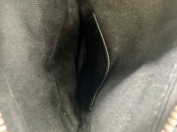 FERRAGAMO GANCINI EMBOSSED LEATHER SMALL MESSENGER BAG