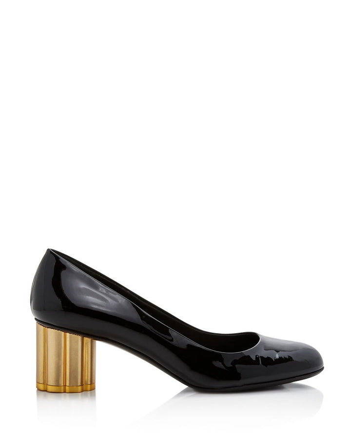 FERRAGAMO LUCCA 55 PATENT LEATHER PUMPS