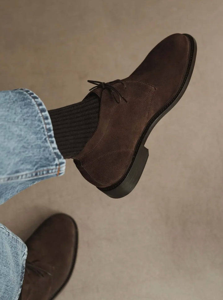 SALVATORE FERRAGAMO SUEDE CHUKKA BOOTS