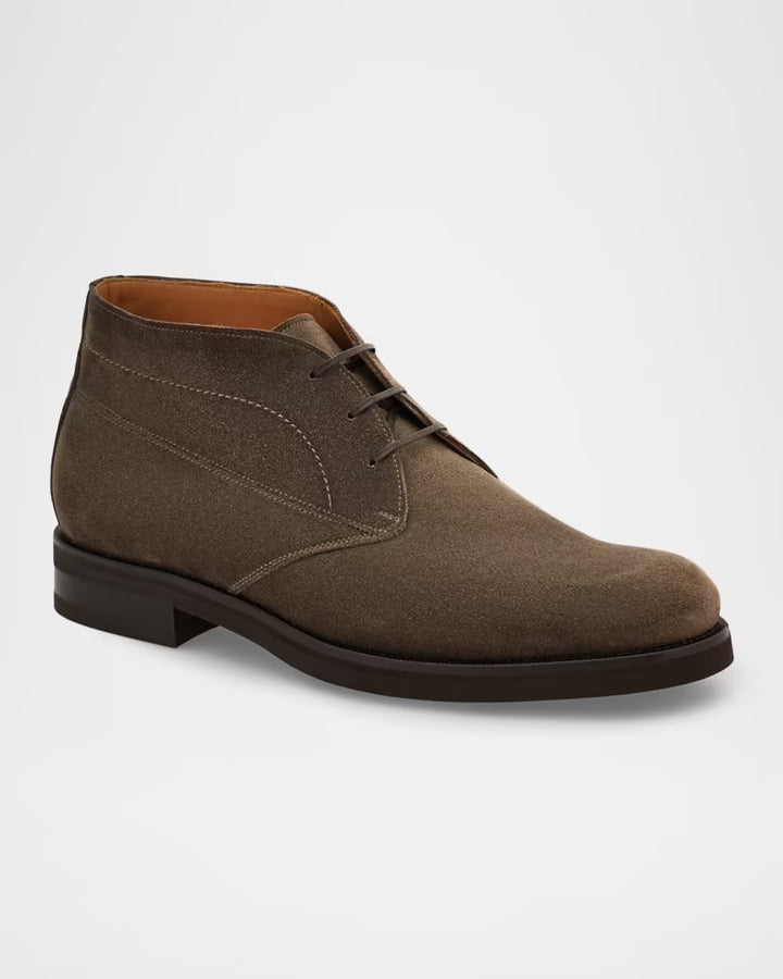 SALVATORE FERRAGAMO SUEDE CHUKKA BOOTS
