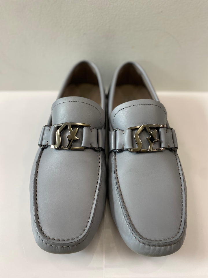 SALVATORE FERRAGAMO SF BUCKLE ROUND TOE LOAFERS