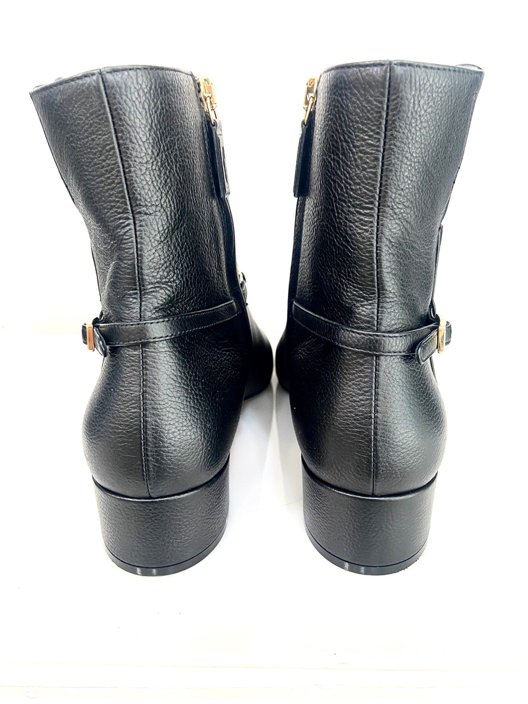 SALVATORE FERRAGAMO TINO EMBELLISHED LEATHER ANKLE BOOTS
