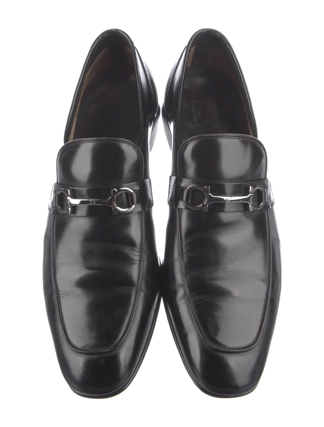 SALVATORE FERRAGAMO PAVIA GANCINI LEATHER LOAFERS