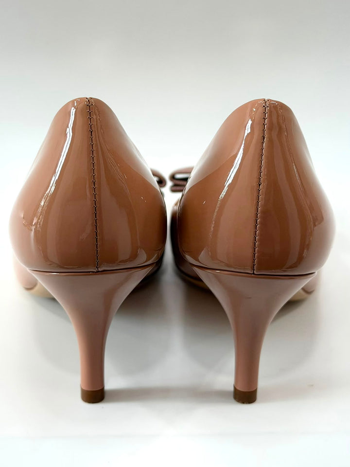 FERRAGAMO VARA BOW ACCENT PUMPS