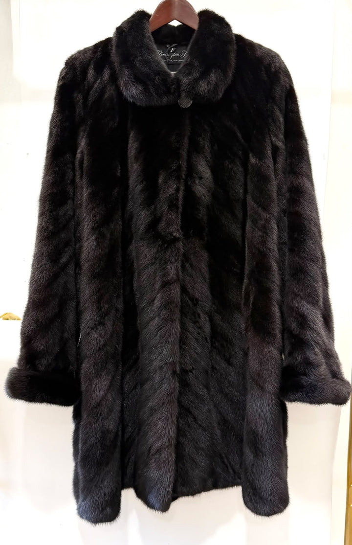 FLEMINGTON FUR BLACK SWING COAT