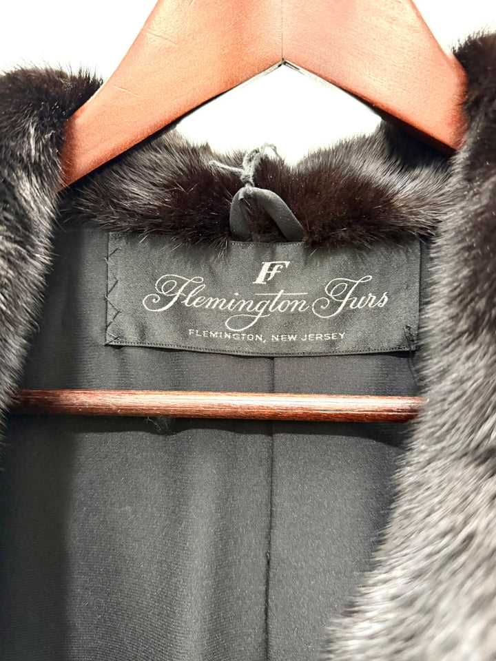 FLEMINGTON FUR BLACK SWING COAT