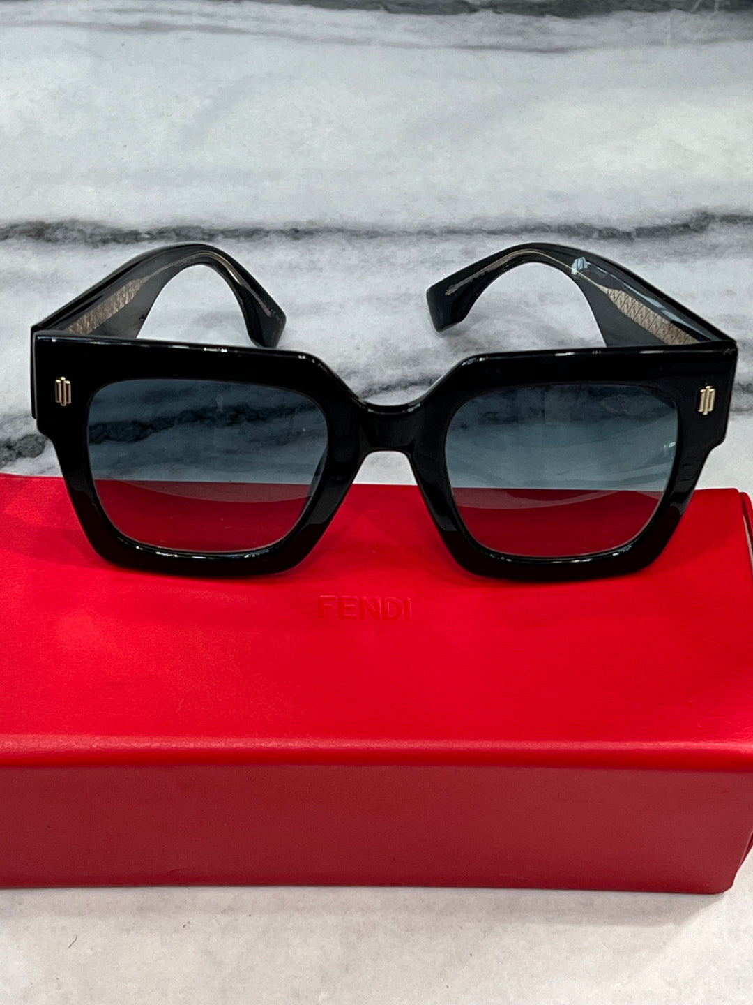 FENDI FF0457GS 51MM SQUARE GRADIENT SUNGLASSES