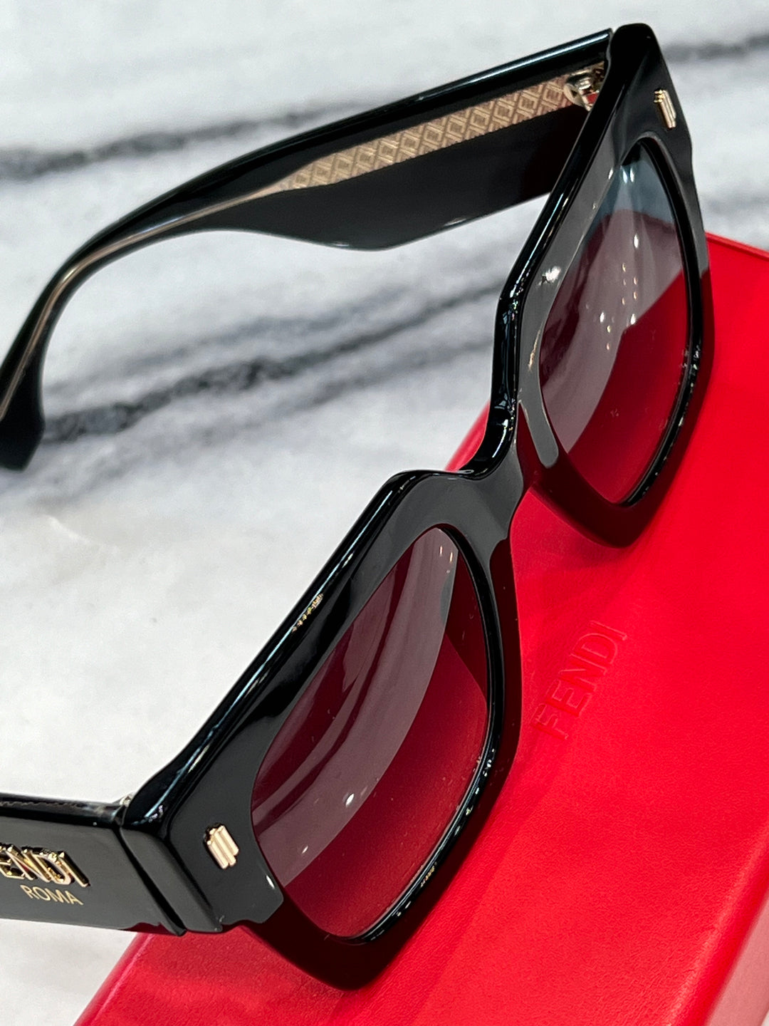 FENDI FF0457GS 51MM SQUARE GRADIENT SUNGLASSES