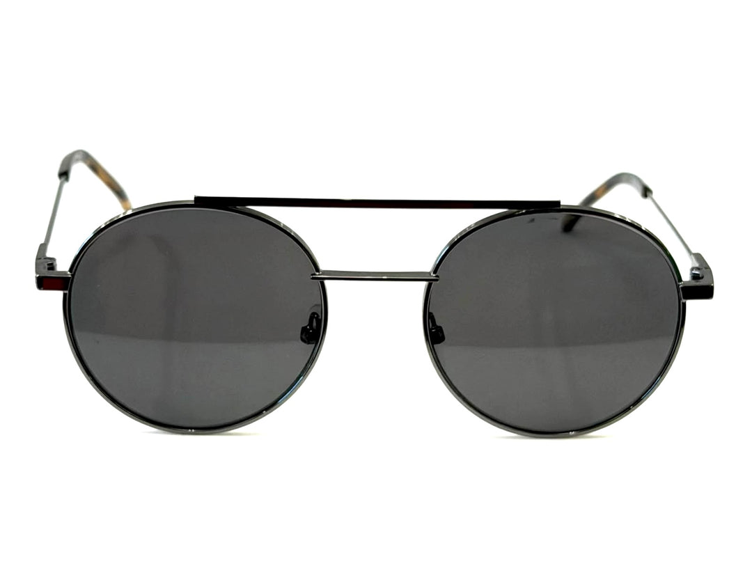 FENDI S FM 0221/S CROSSBAR ROUND AVIATOR SUNGLASSES