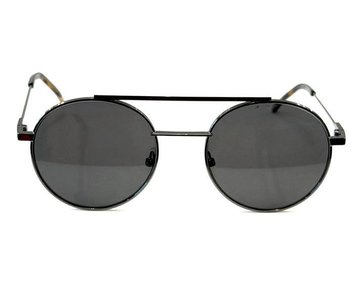FENDI S FM 0221/S CROSSBAR ROUND AVIATOR SUNGLASSES