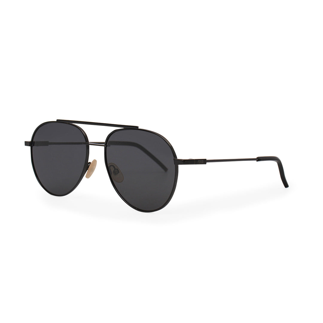 FENDI S FM 0221/S CROSSBAR ROUND AVIATOR SUNGLASSES