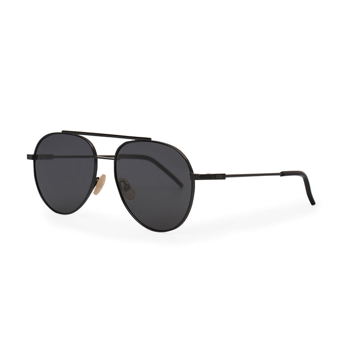 FENDI S FM 0221/S CROSSBAR ROUND AVIATOR SUNGLASSES