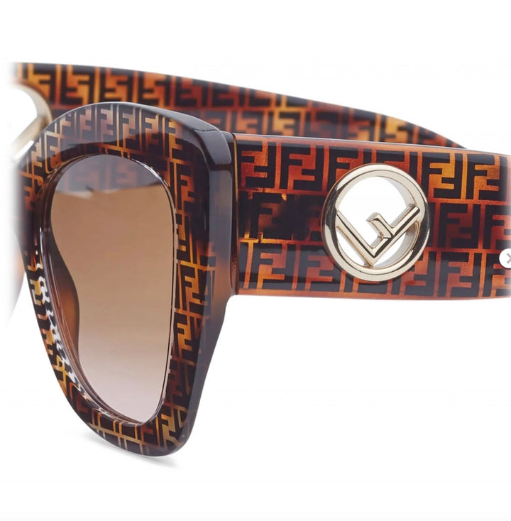 FENDI FF 0359G/S CAT-EYE SUNGLASSES IN HAVANA