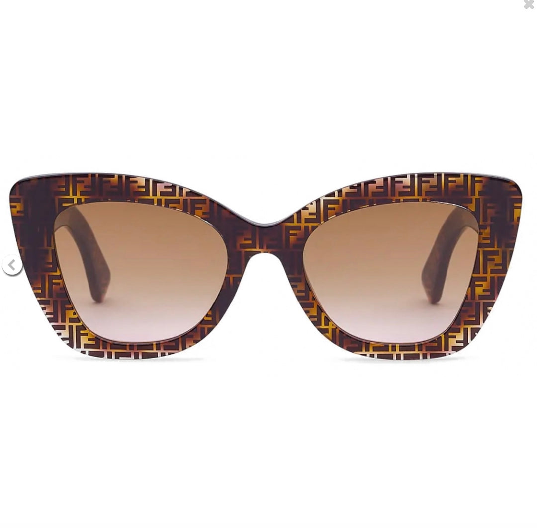 FENDI FF 0359G/S CAT-EYE SUNGLASSES IN HAVANA