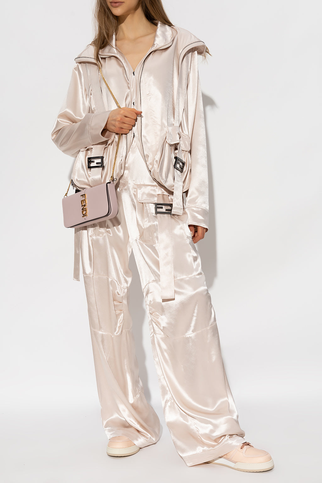 FENDI FF BUCKLE ZIPPED OVERSIZED JACKET – Caroline's Fashion