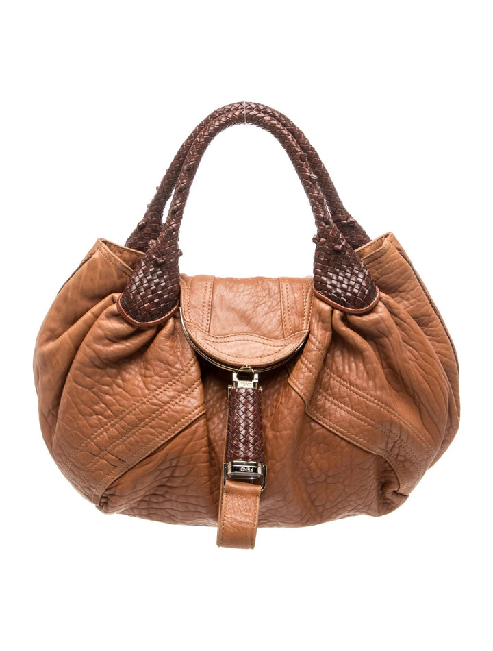FENDI NUVOLATA SPY NAPPA LEATHER HANDBAG