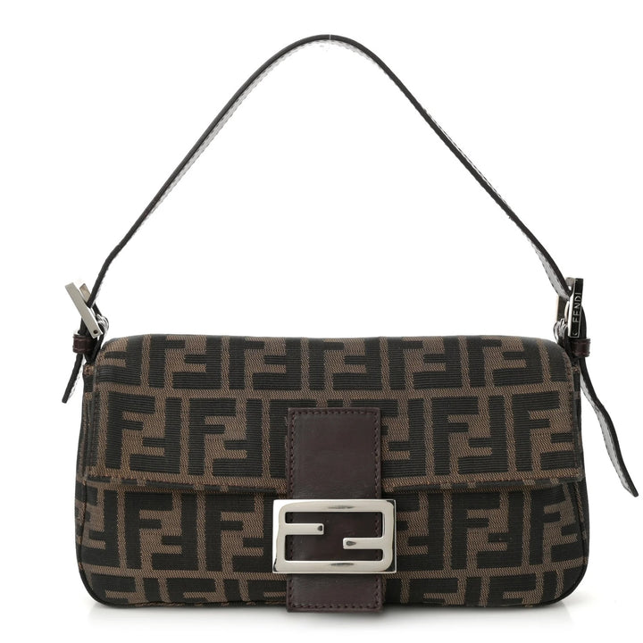 FENDI FF ZUCCA BAGUETTE SHOULDER BAG