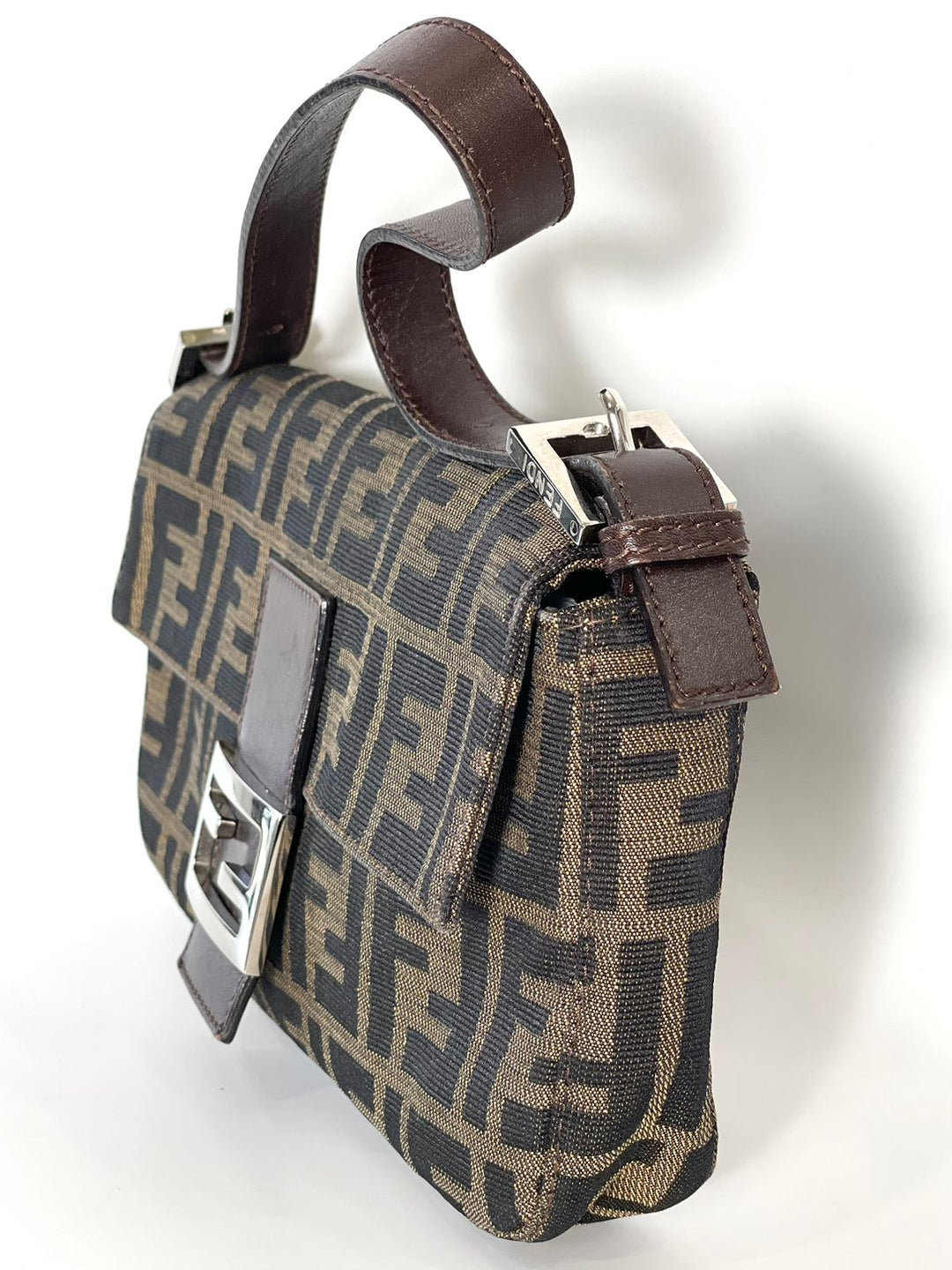 FENDI FF ZUCCA BAGUETTE SHOULDER BAG