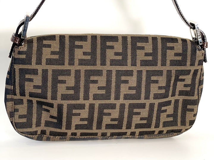FENDI FF ZUCCA BAGUETTE SHOULDER BAG