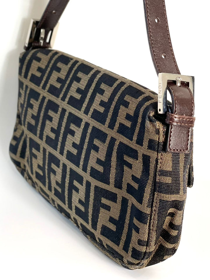 FENDI FF ZUCCA BAGUETTE SHOULDER BAG