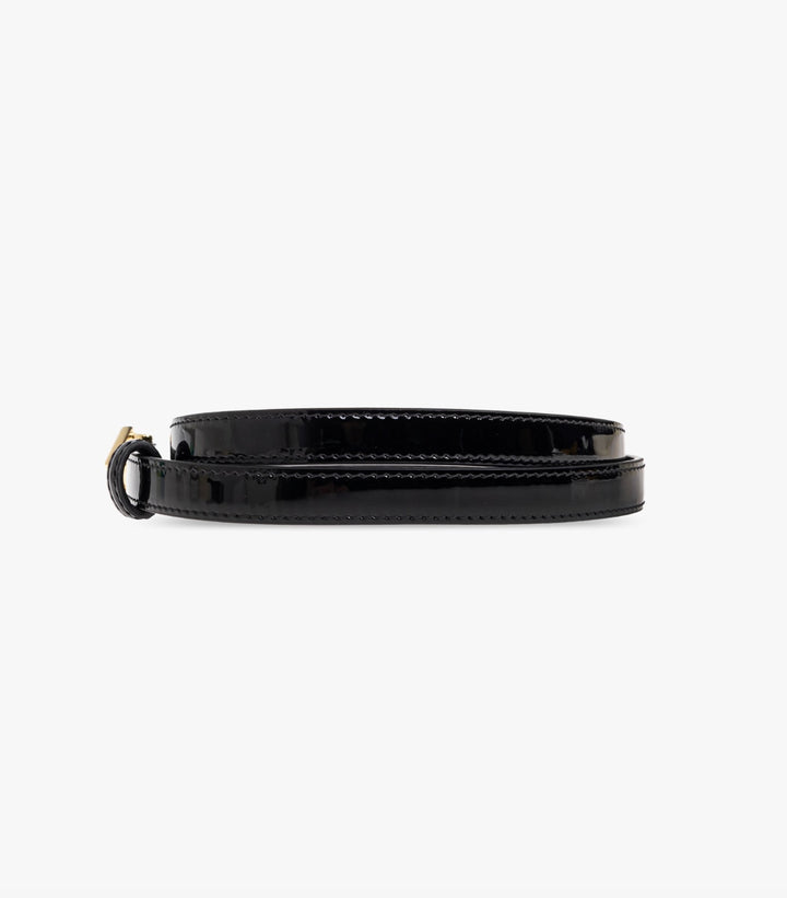 FENDI FF DIAMOND LAMB PATENT LEATHER BELT