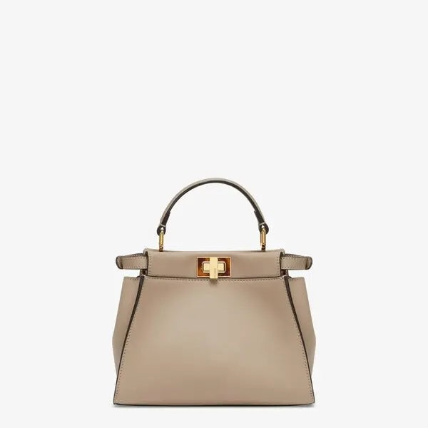 FENDI PEEKABOO® MINI DOVE CALFSKIN LEATHER SHOULDER BAG