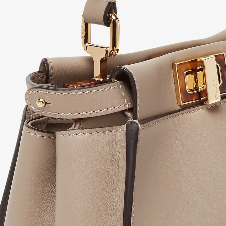 FENDI PEEKABOO® MINI DOVE CALFSKIN LEATHER SHOULDER BAG
