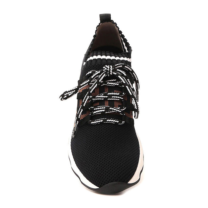 FENDI LOW KNIT FABRIC FF ROCKOKO LOW TOP SNEAKERS