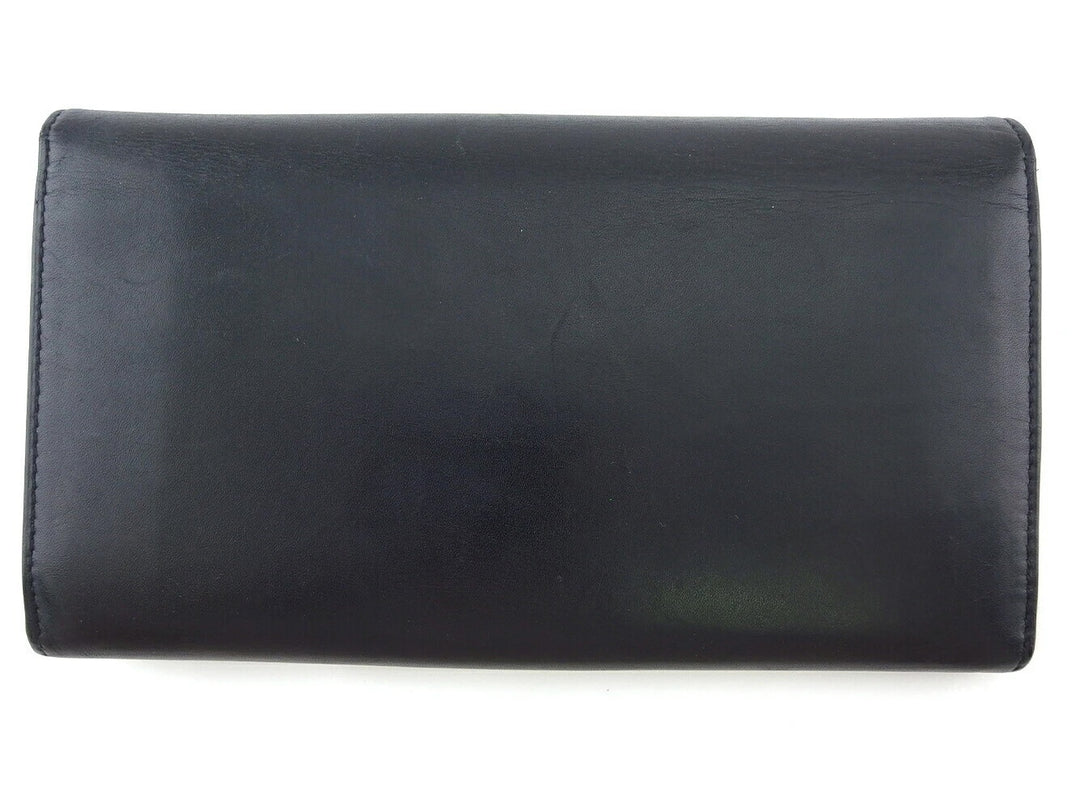 FERRAGAMO VARA CALFSKIN LEATHER LONG WALLET