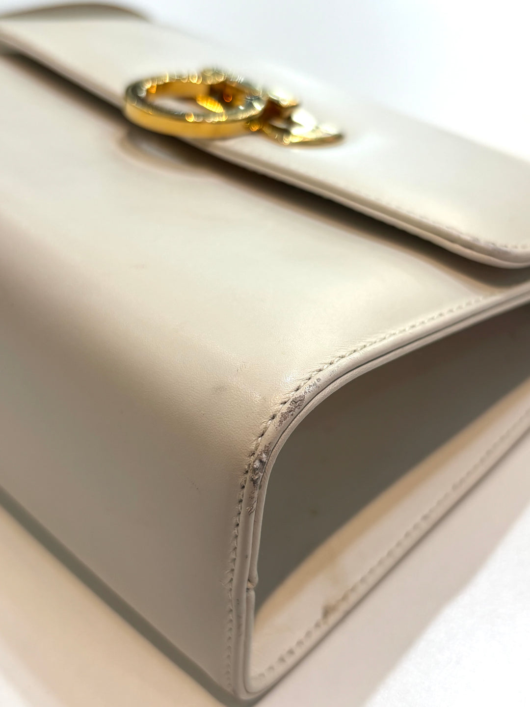 FERRAGAMO GANCINI CALFSKIN LEATHER CROSSBODY BAG