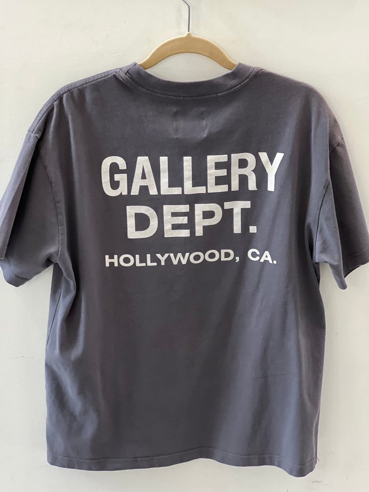 GALLERY DEPT. DISTRESSED LOGO TEE-SHIRT