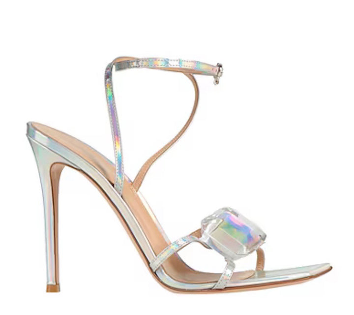 GIANVITO ROSSI JAIPUR 105 EMBELLISHED JEWEL SANDALS
