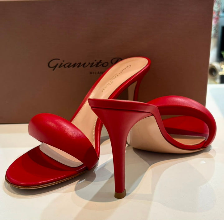 GIANVITO ROSSI BIJOUX LEATHER MULES