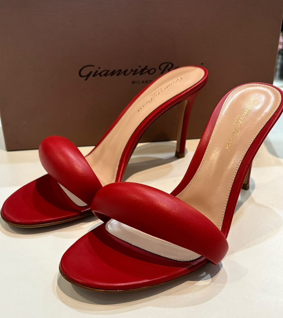 GIANVITO ROSSI BIJOUX LEATHER MULES