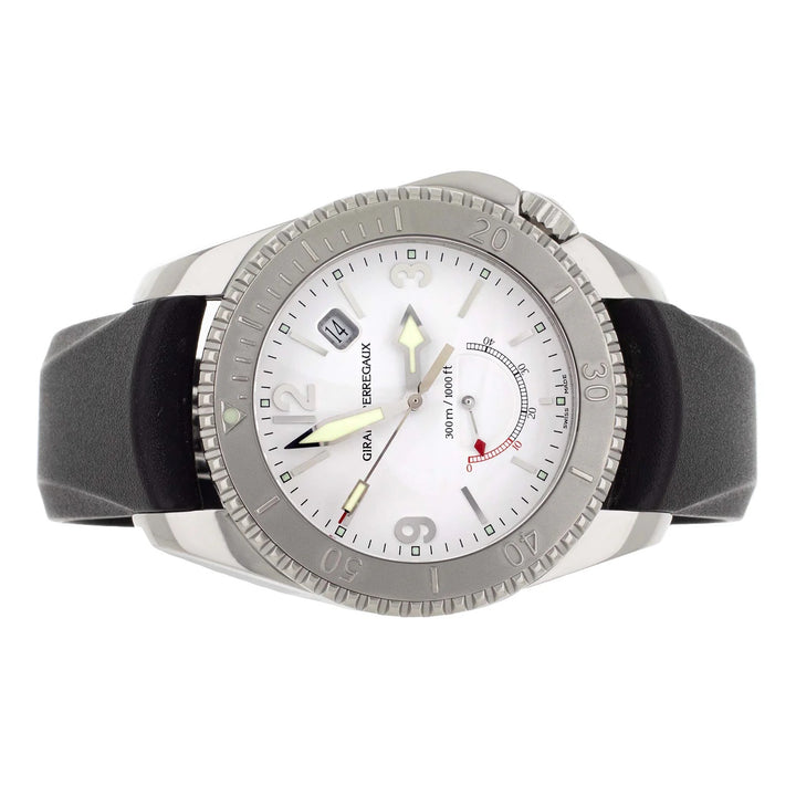 GIRARD PERREGAUX SEA HAWK II WHITE DIAL STAINLESS STEEL WATCH