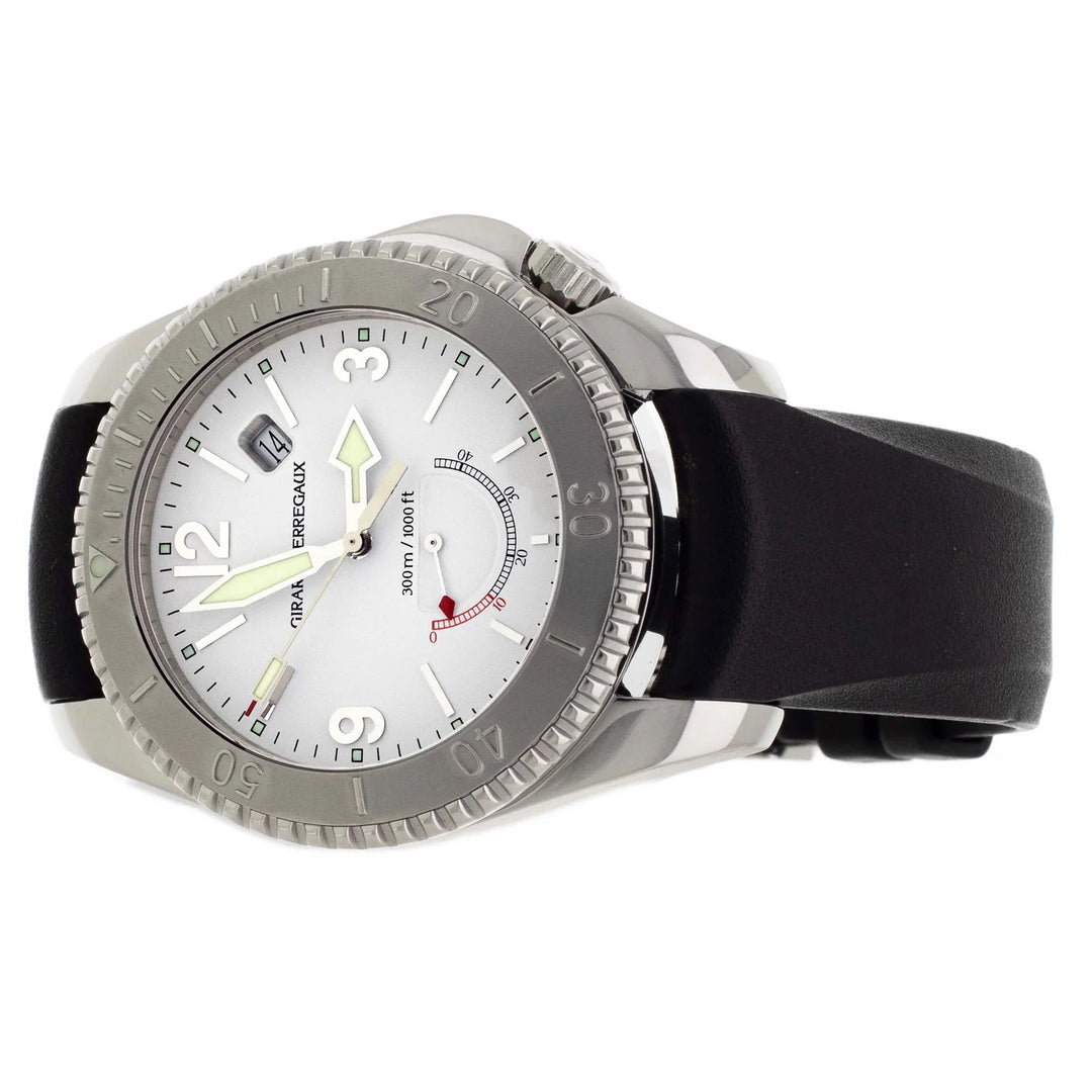 GIRARD PERREGAUX SEA HAWK II WHITE DIAL STAINLESS STEEL WATCH