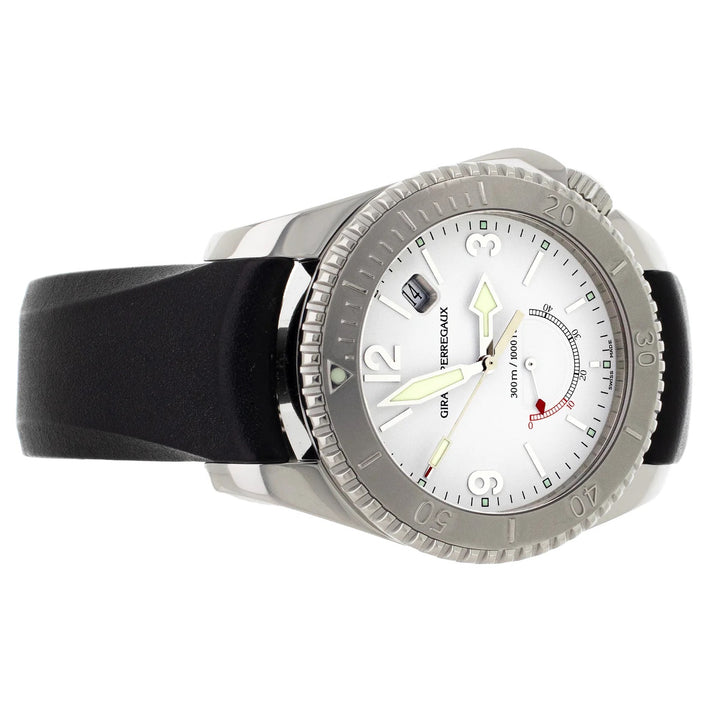 GIRARD PERREGAUX SEA HAWK II WHITE DIAL STAINLESS STEEL WATCH