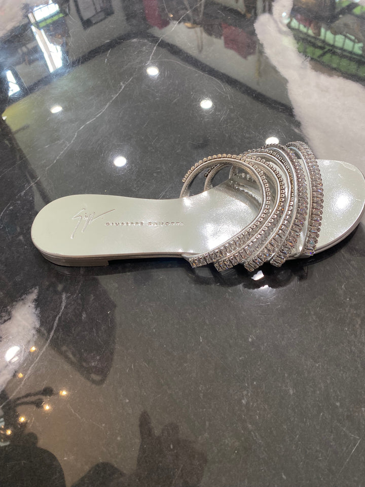 GIUSEPPE ZANOTTI MICHELA JEWEL CRYSTAL EMBELLISHED SANDALS
