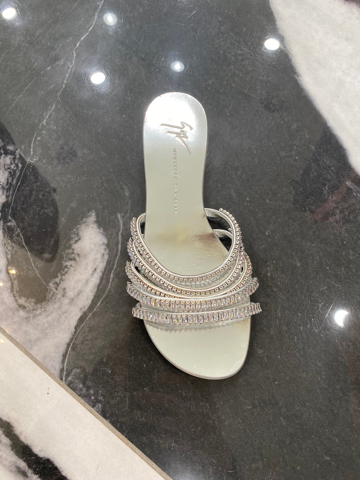 GIUSEPPE ZANOTTI MICHELA JEWEL CRYSTAL EMBELLISHED SANDALS