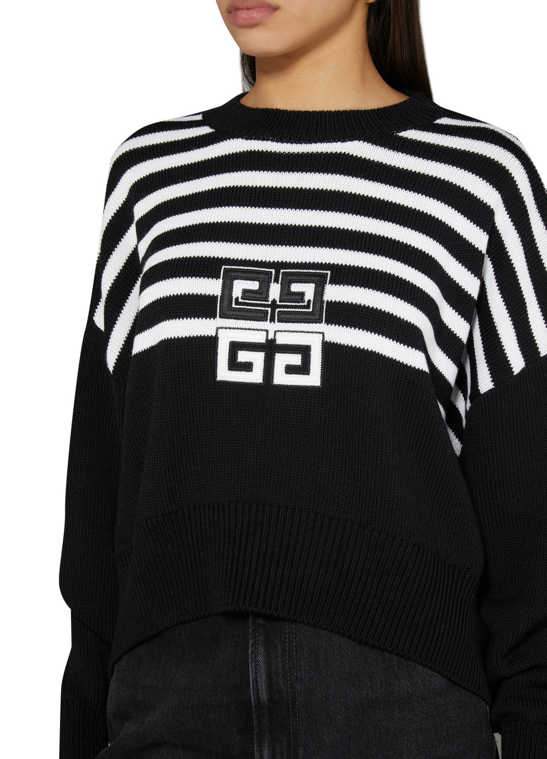 GIVENCHY 4G CROPPED SWEATER