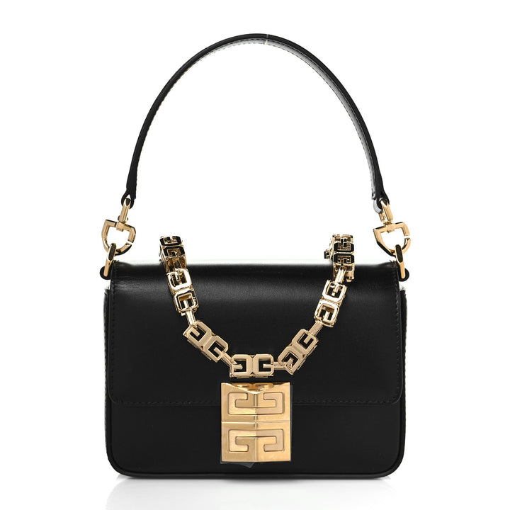 GIVENCHY BOX CALFSKIN SMALL 4G CUBE CHAIN CROSSBODY BAG